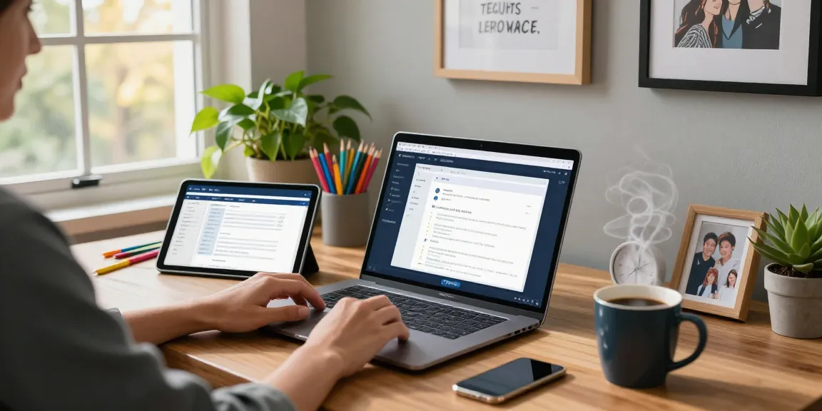 WPS Download on a laptop in a productive home office workspace with natural light and stylish decor.